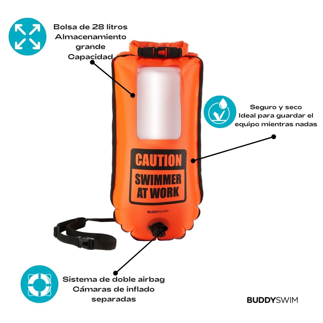 GetMe by Ola - Boya Drybag Buddyswim Smartphone, Naranja