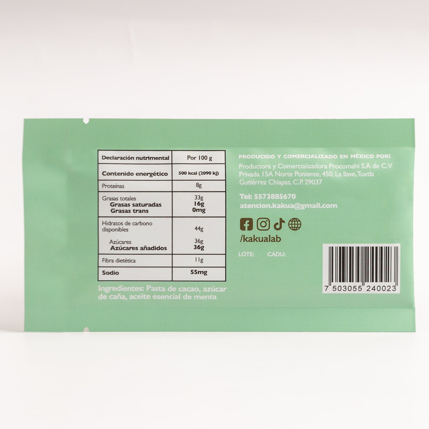 ChocoSnack Menta 15 g