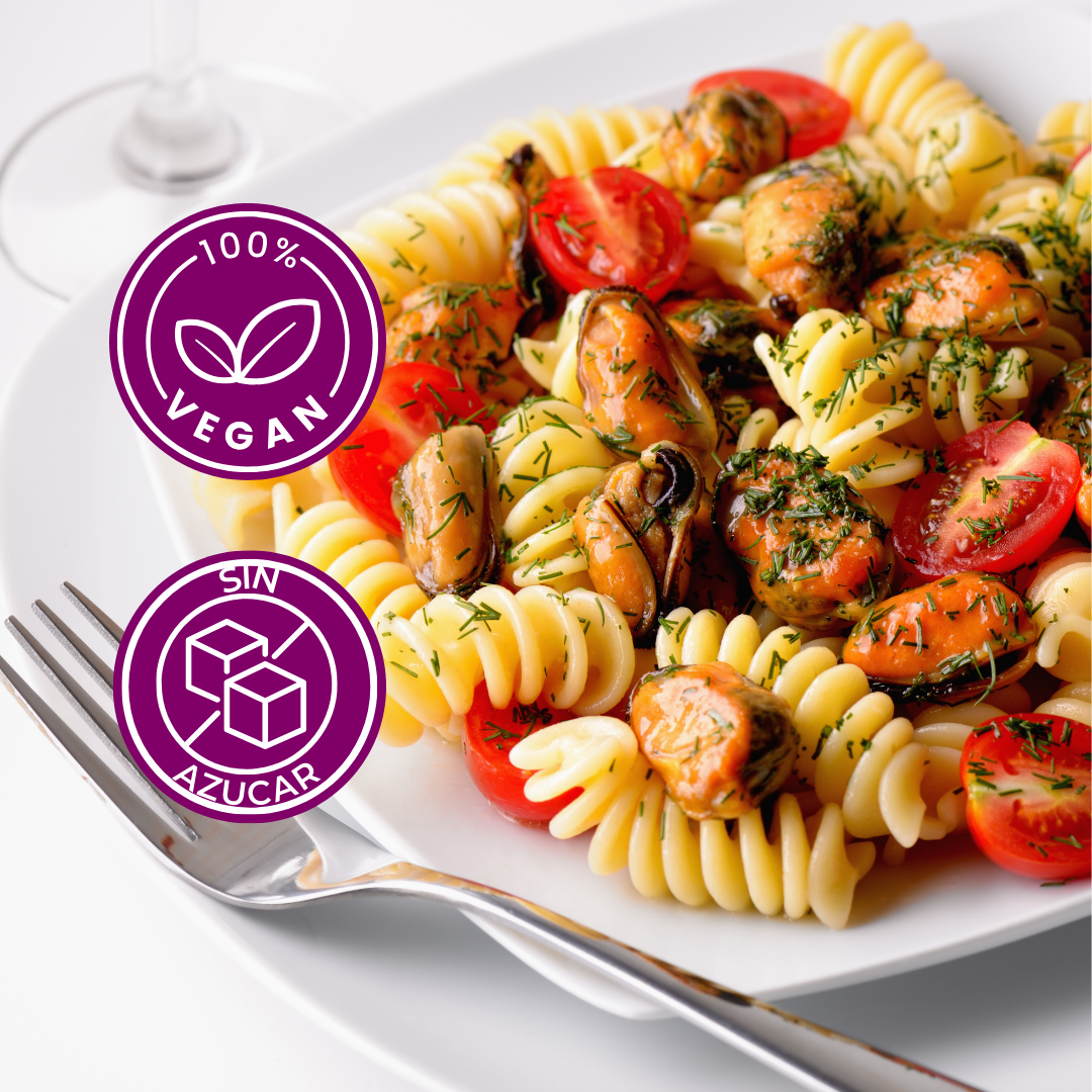 Pasta Trigrano Fusilli con Vegetales | Orgánica, Sin Gluten y Vegana