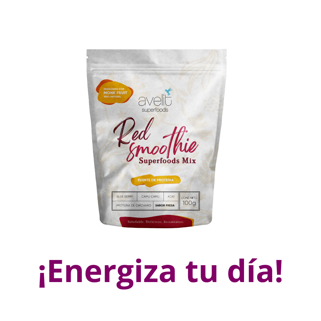 GetMe by Ola - Red Smoothie Superfood Mix Sabor Fresa 100 g Avelit