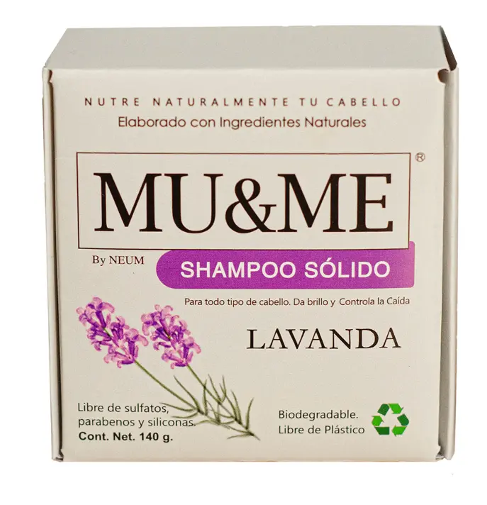 [MM-04] Shampoo en Barra Lavanda 140 Gramos Mu&Me 