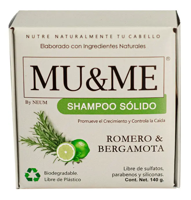 [MM-06] Shampoo en Barra Romero & Bergamota 140 Gramos Mu&Me 
