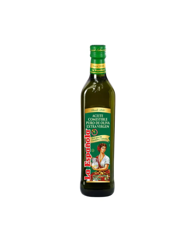 [AC-06] Aceite de oliva virgen extra en botella de cristal de 500 ml, La Española