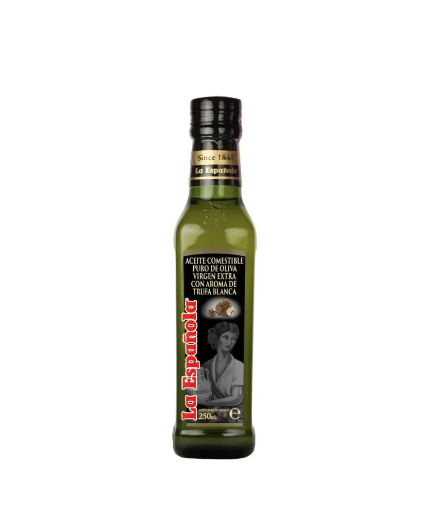 Aceite de oliva virgen extra con esencia Trufa Blanca de 250 ml, La Española