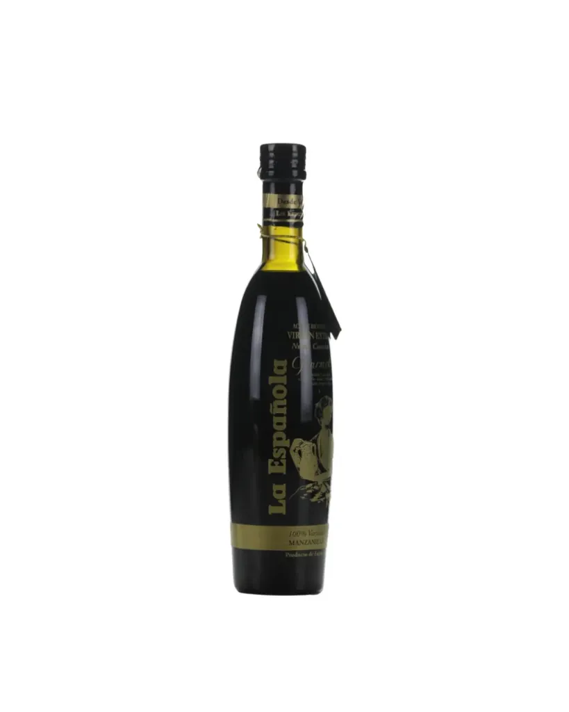 Aceite de oliva virgen extra gourmet manzanilla en botella de cristal de 500 ml, La Española